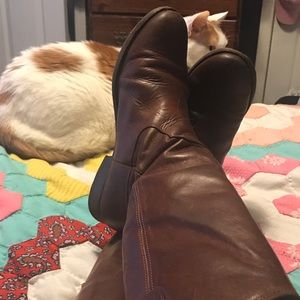 Frye Melissa Button Boots, Extended Calf in Cognac